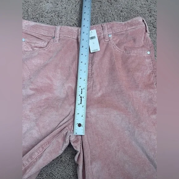 NWT new 31 Anthropologie pilcro Scotty corduroy cuffed pants straight leg pink - Picture 14 of 16